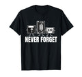 Never Forget Cassette Tape Vhs Gamer T-Shirt - Novelty Apparel Men Women - T-Shirt, Sweatshirt, Hoodie