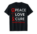Hemophilia Awareness Peace Love Cure T-Shirt - Streetwear Style for Adults - T-Shirt, Sweatshirt, Hoodie