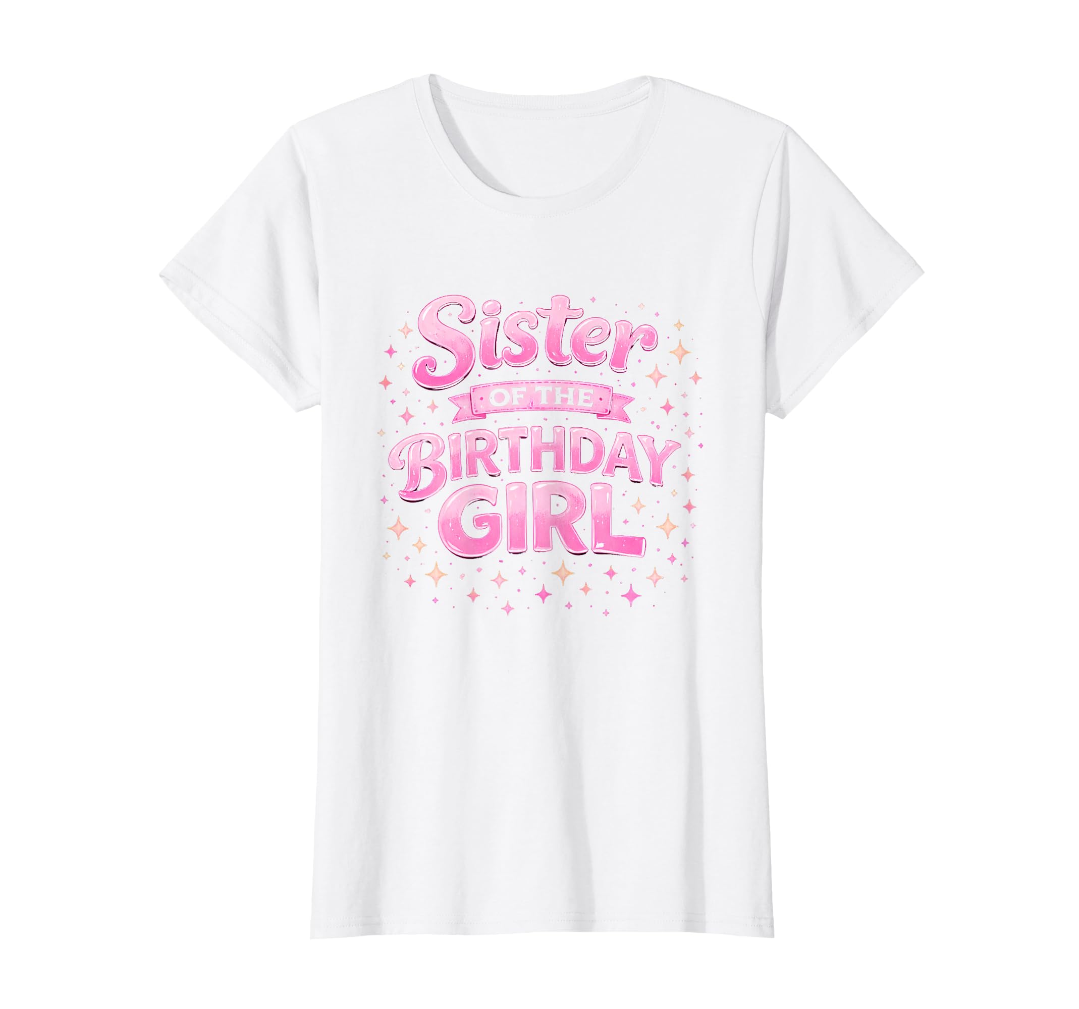 Sister Birthday Groovy Rainbow Stars T-Shirt - Aesthetic Graphic Men Women - T-Shirt, Sweatshirt, Hoodie