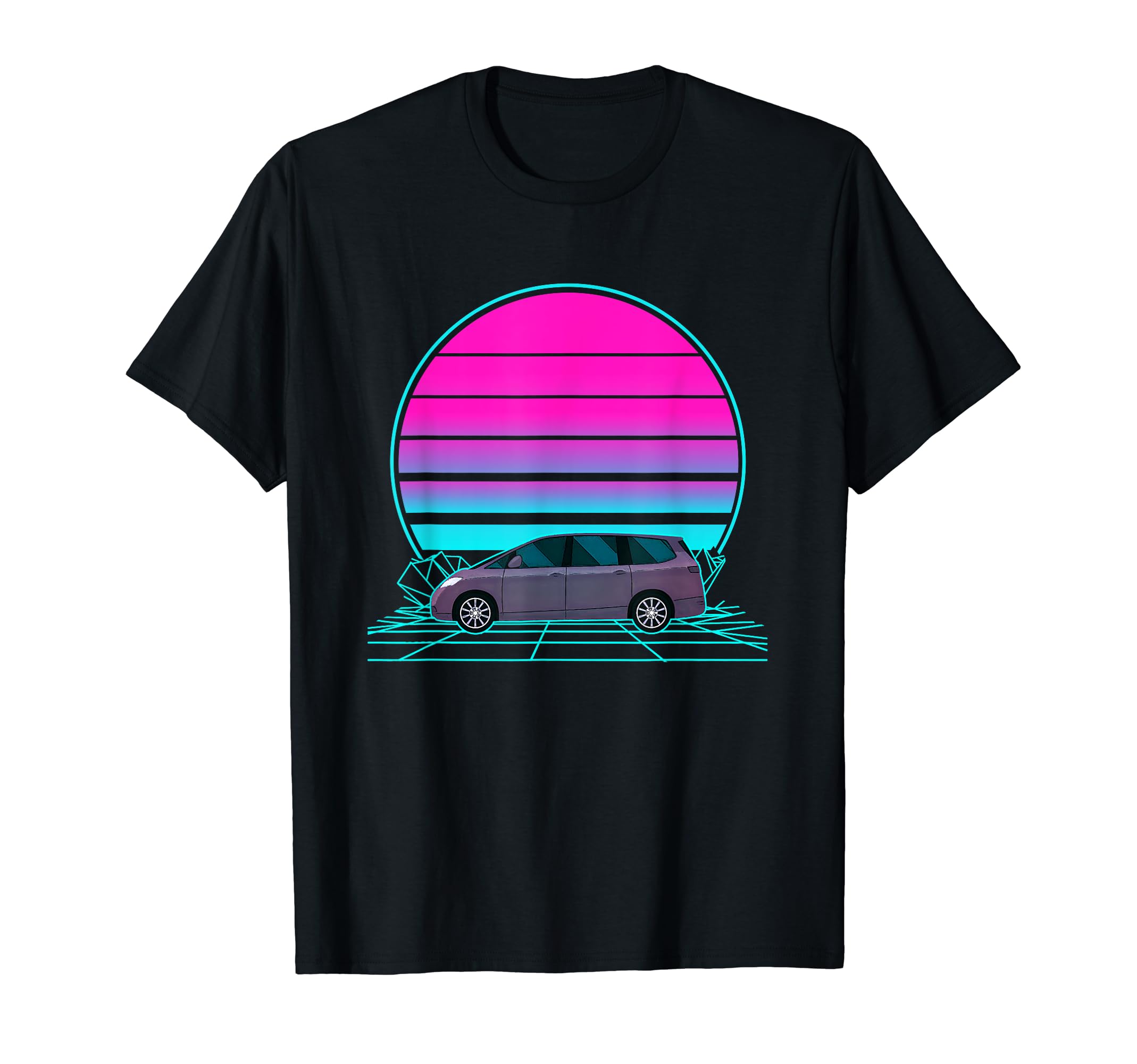 Sunset Minivan T-Shirt - Fun Novelty Design for Adults - T-Shirt, Sweatshirt, Hoodie