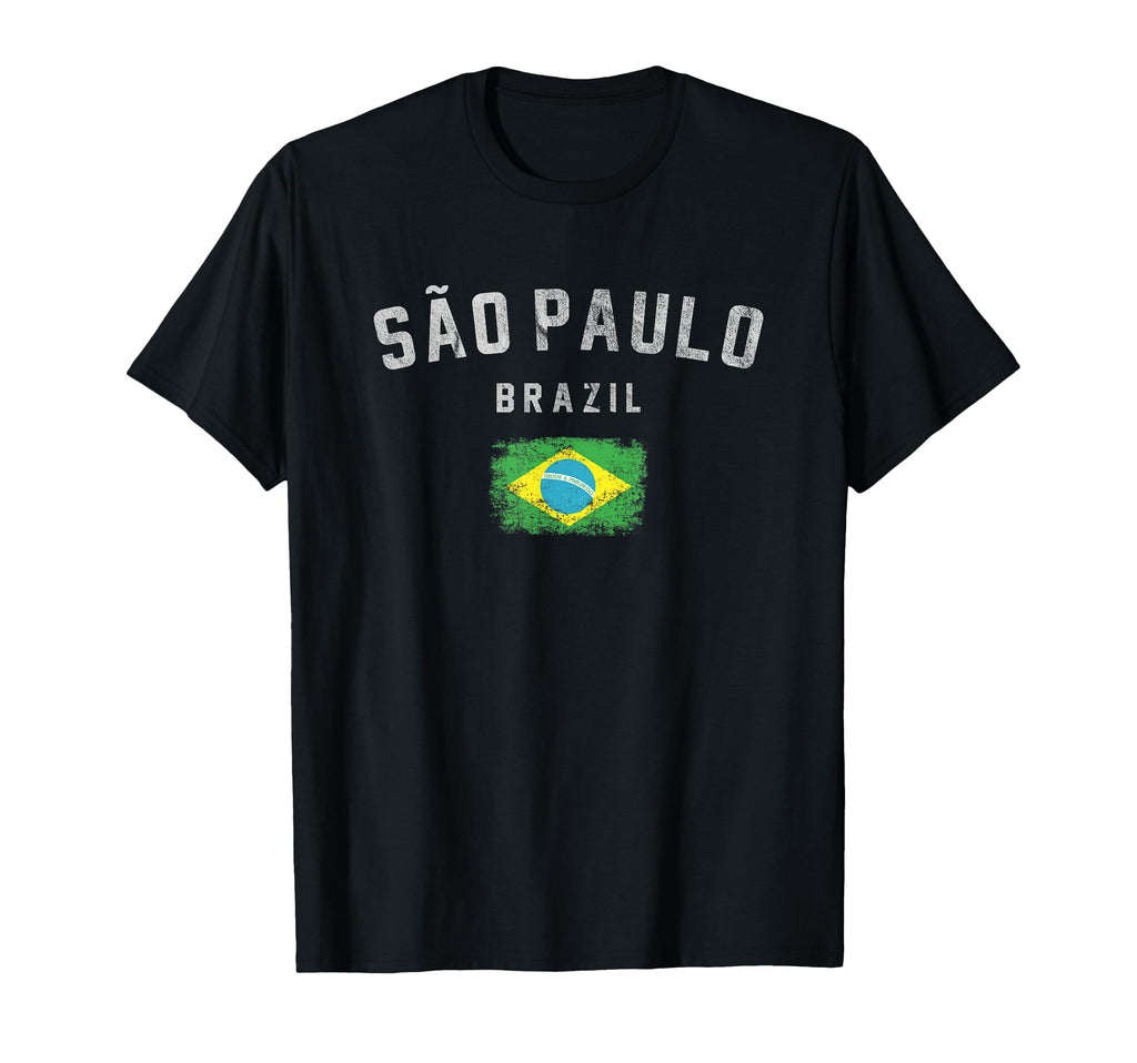 Varsity Sao Paulo Brazil T-Shirt - Casual Everyday Wear Unisex - T-Shirt, Sweatshirt, Hoodie
