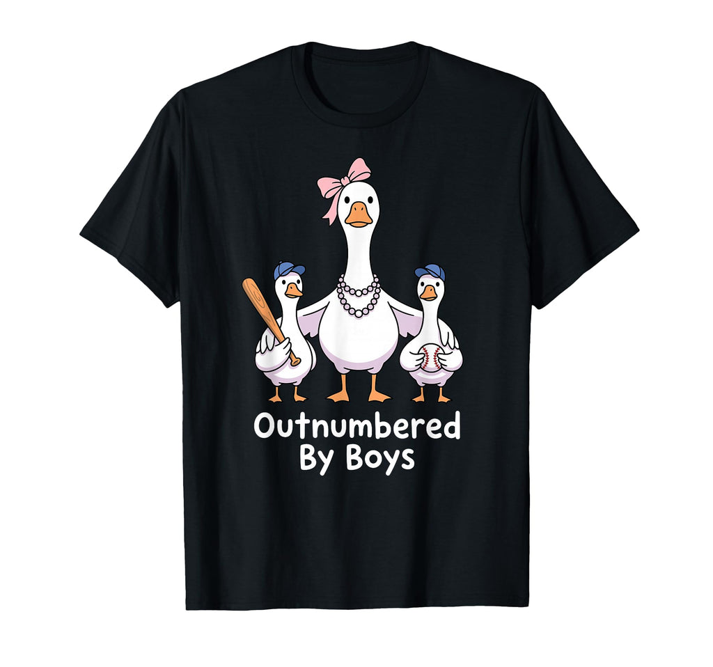 Funny Goose Mom Outnumbered Mothers T-Shirt - Streetwear Style Men Women - T-Shirt, Sweatshirt, Hoodie