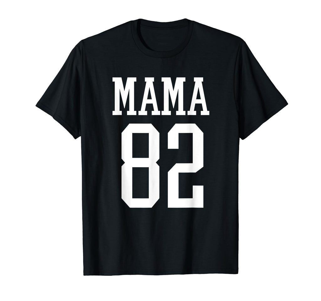 Number 82 Mama Biggest Fan Spirit Wear T-Shirt - Minimalist Print Unisex - T-Shirt, Sweatshirt, Hoodie