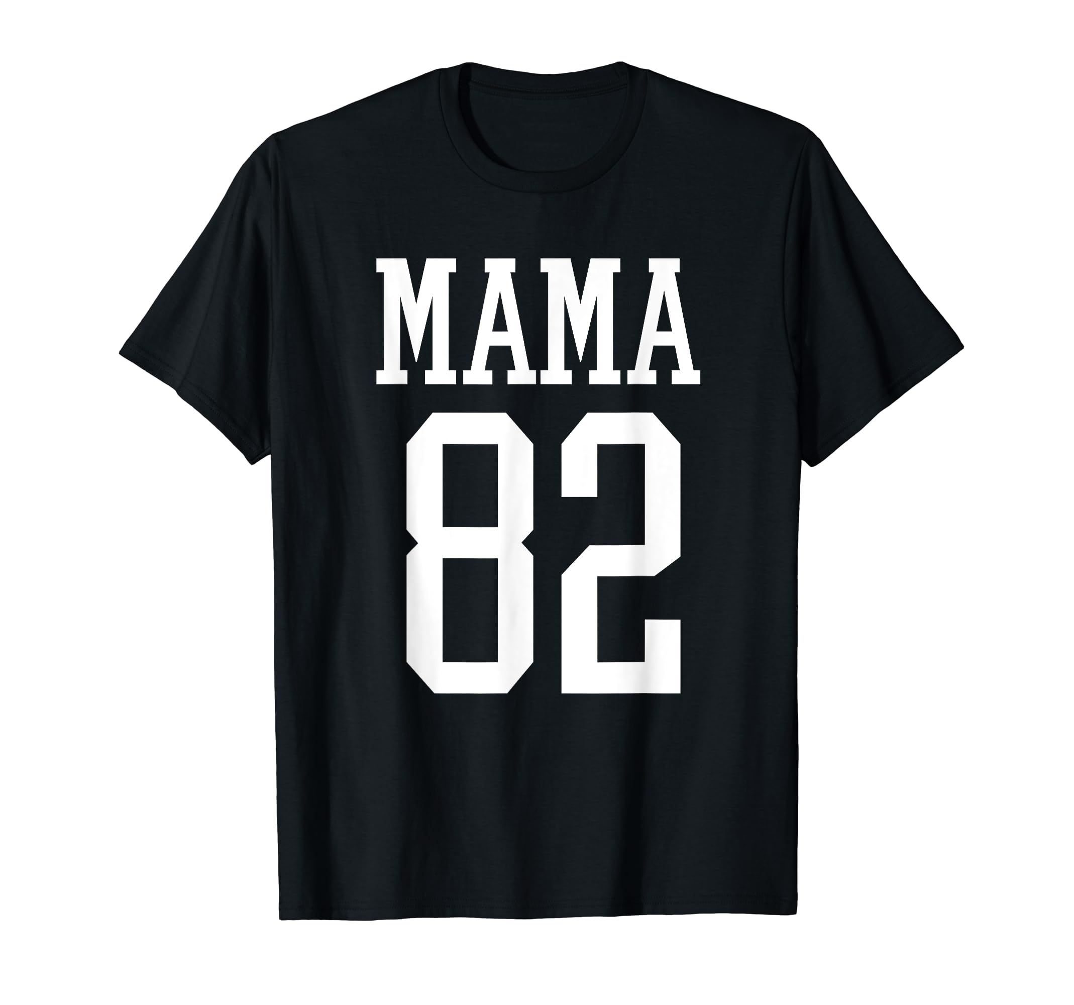 Number 82 Mama Biggest Fan Spirit Wear T-Shirt - Minimalist Print Unisex - T-Shirt, Sweatshirt, Hoodie