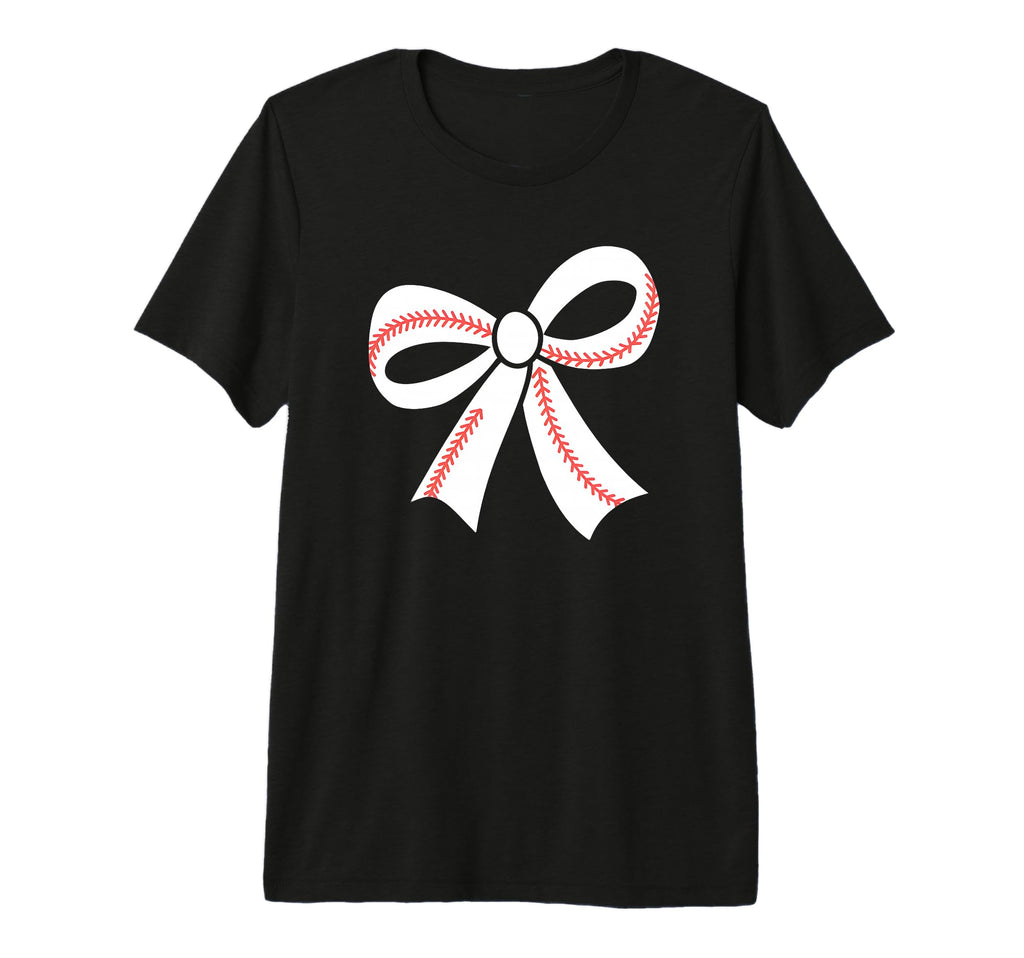 Baseball Bow Baseball Mom Mama Tri Blend T-Shirt - Streetwear Style Unisex - T-Shirt, Sweatshirt, Hoodie