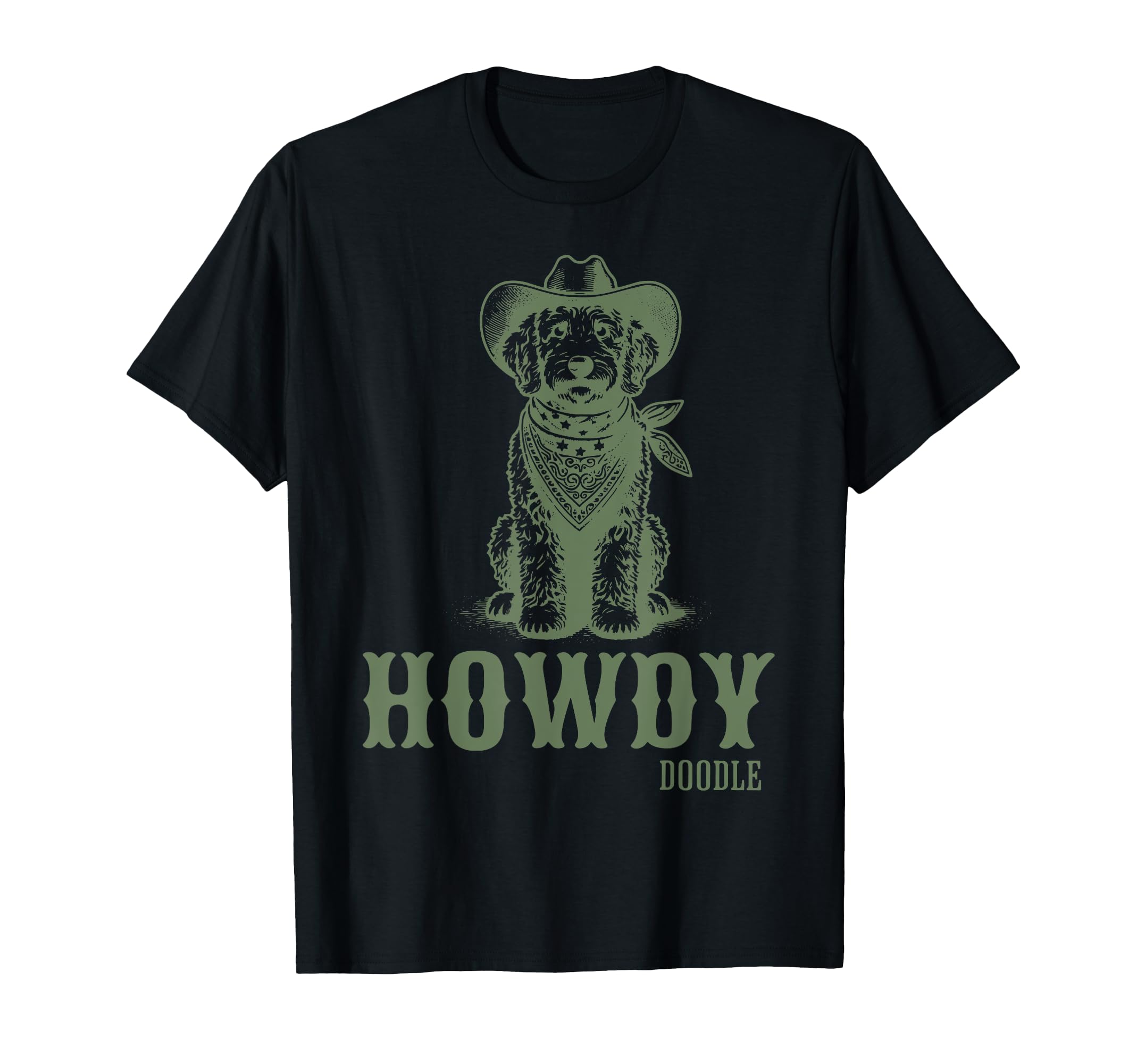 Howdy Goldendoodle Cowboy Hat Western T-Shirt - Streetwear Style Men Women - T-Shirt, Sweatshirt, Hoodie