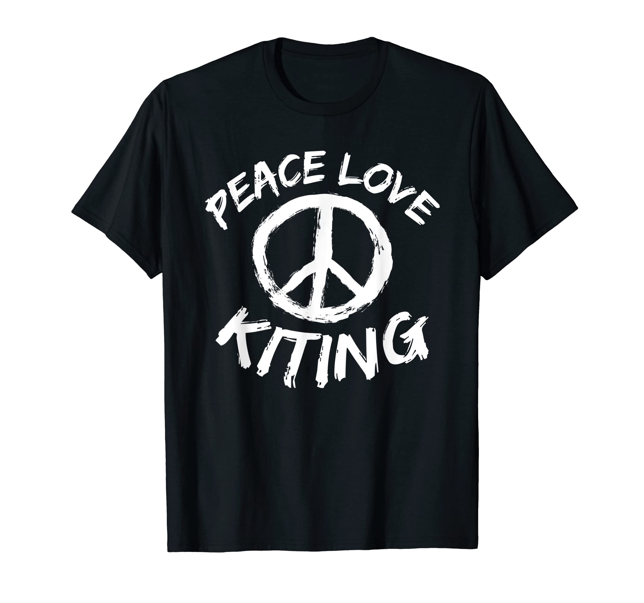 Kiteboard Power Kite Peace Love T-Shirt - Minimalist Print Men Women - T-Shirt, Sweatshirt, Hoodie