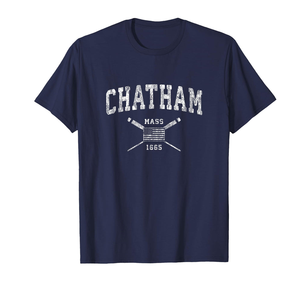 Chatham Ma Nautical Us Flag T-Shirt - Aesthetic Graphic for Adults - T-Shirt, Sweatshirt, Hoodie