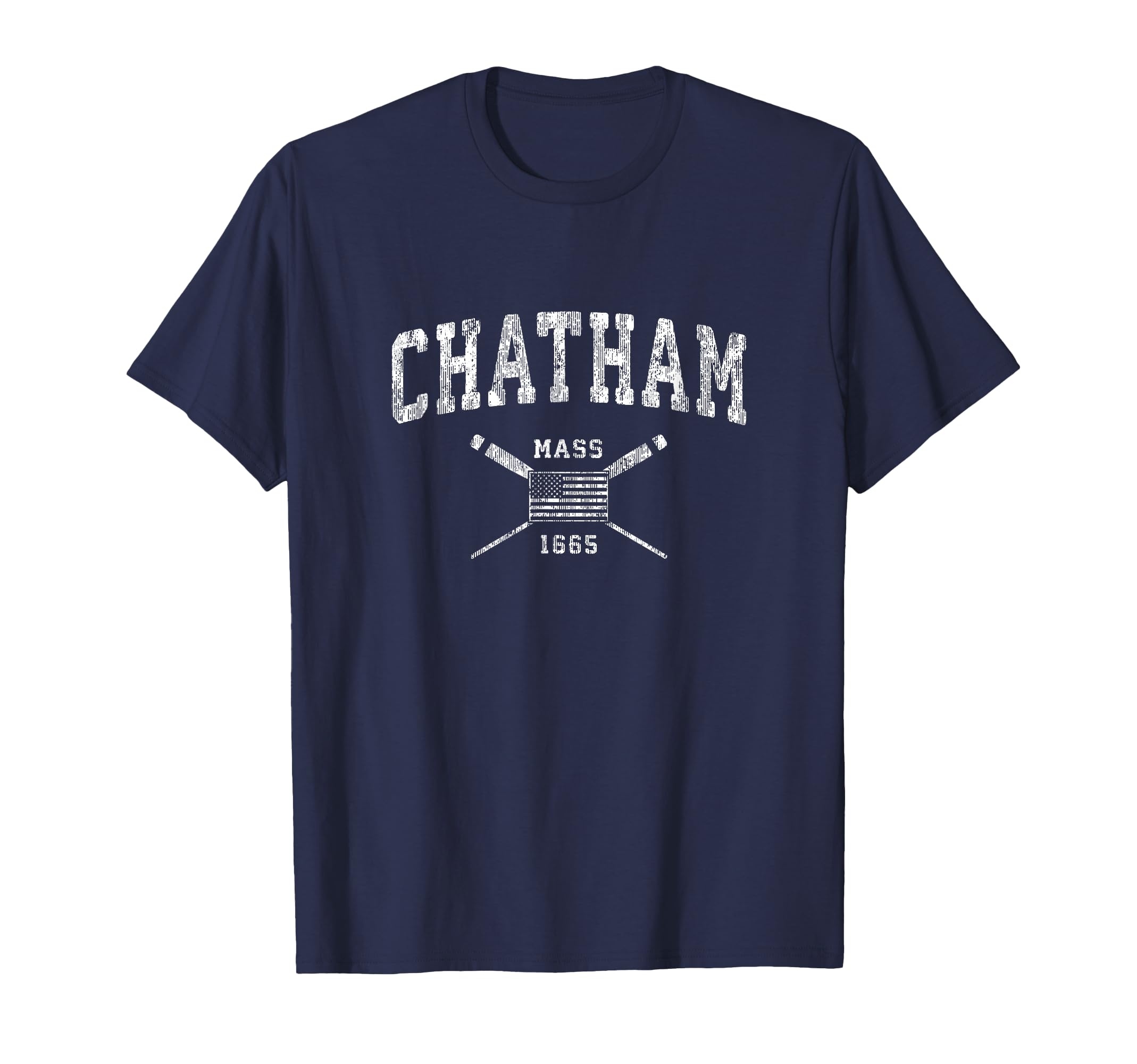 Chatham Ma Nautical Us Flag T-Shirt - Aesthetic Graphic for Adults - T-Shirt, Sweatshirt, Hoodie