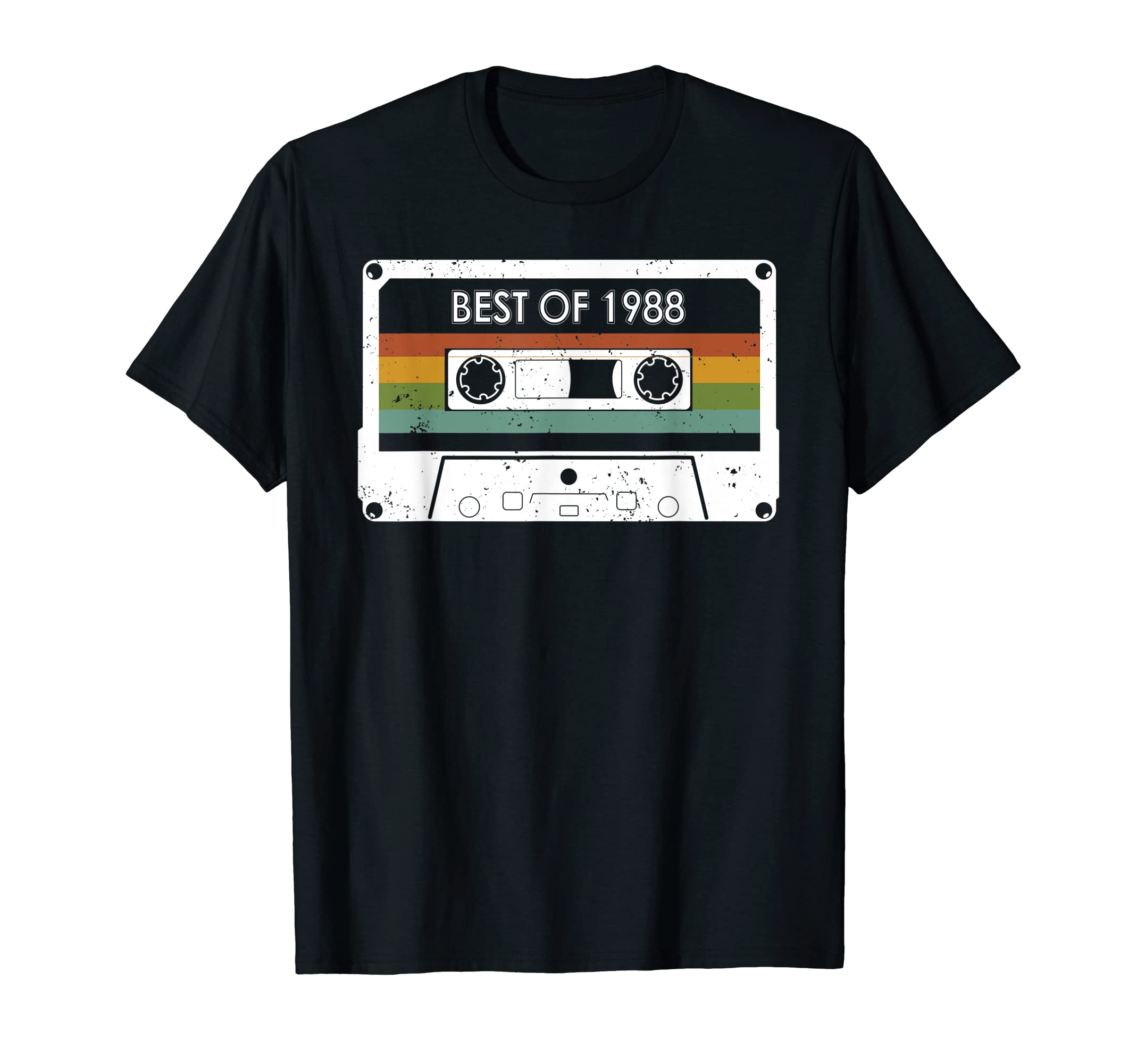 Best 1988 34Th Birthday Cassette Tape T-Shirt - Graphic Print Men Women - T-Shirt, Sweatshirt, Hoodie