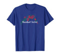 Flowers Red Baseball Sister T-Shirt - Trendy Graphic Unisex - T-Shirt, Sweatshirt, Hoodie