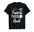 My Favorite Player Calls Me Aunt T-Shirt - Minimalist Print Unisex - T-Shirt, Sweatshirt, Hoodie