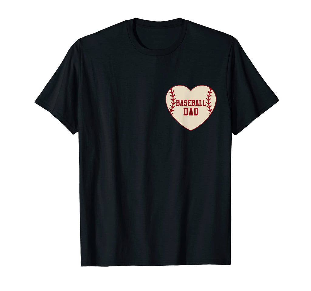 Baseball Dad Pocket Heart Baseball Dad T-Shirt - Aesthetic Graphic Unisex - T-Shirt, Sweatshirt, Hoodie
