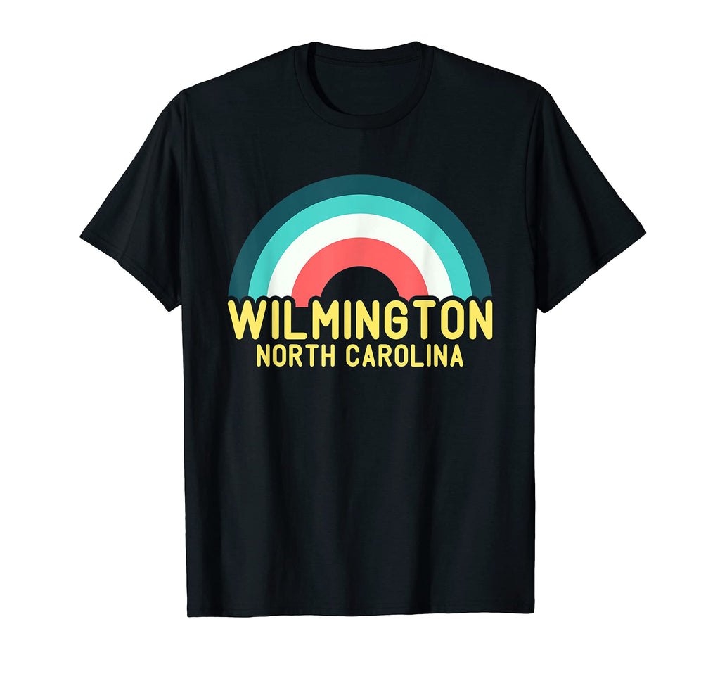 Wilmington North Carolina Rainbow T-Shirt - Trendy Graphic for Adults - T-Shirt, Sweatshirt, Hoodie