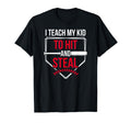 Hit And Steal Baseball Mom Baseball T-Shirt - Aesthetic Graphic Men Women - T-Shirt, Sweatshirt, Hoodie