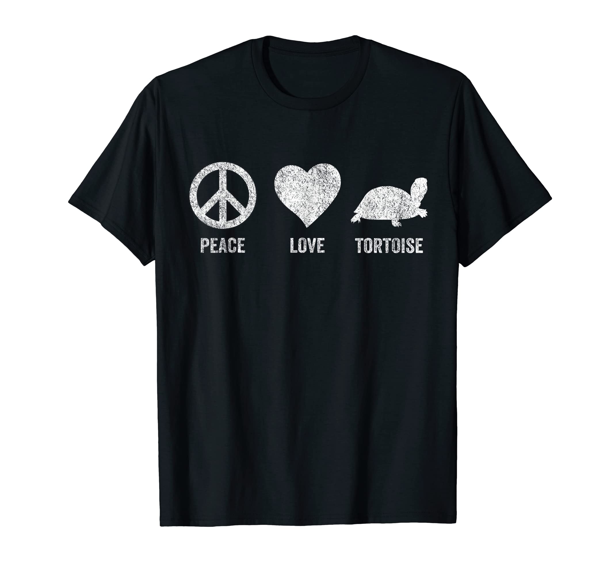 Peace Love Tortoise Turtle Lover T-Shirt - Minimalist Print Men Women - T-Shirt, Sweatshirt, Hoodie
