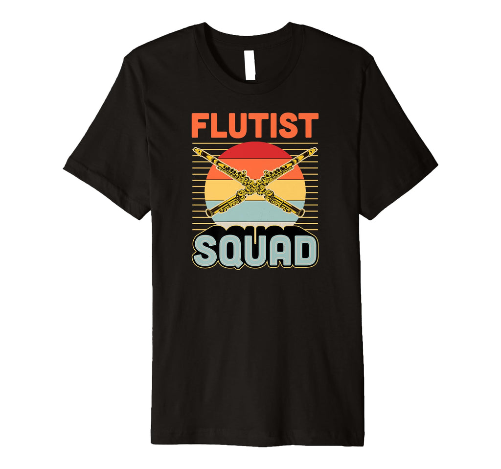 Flutist Squad Flute T-Shirt - Streetwear Style for Adults - T-Shirt, Sweatshirt, Hoodie