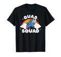 Quad Squad Roller Skating Rainbow T-Shirt - Fun Novelty Design Men Women - T-Shirt, Sweatshirt, Hoodie