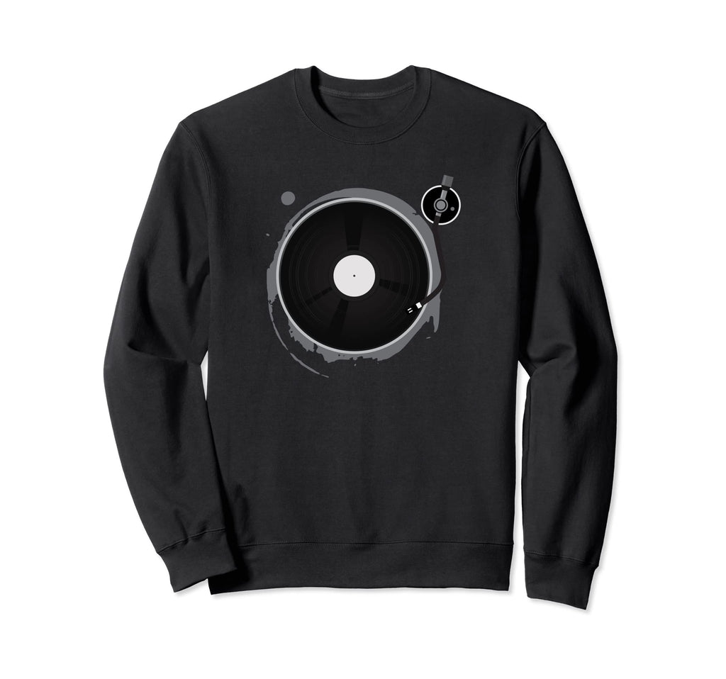 Vinyl Record Player Summer Vibes Sweatshirt - Trendy Graphic for Adults - T-Shirt, Sweatshirt, Hoodie