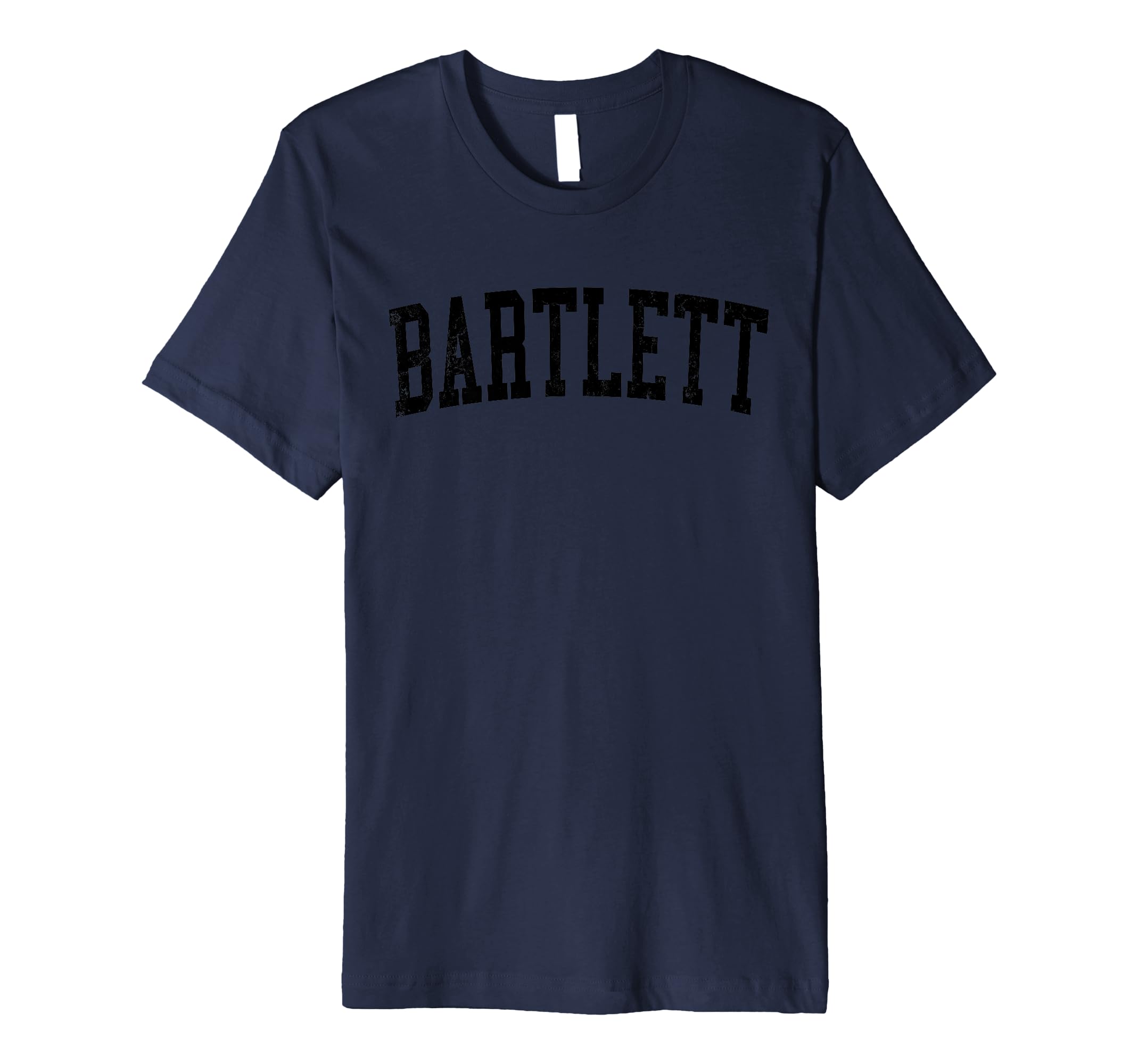 Bartlett Tn Distressed Black Varsity T-Shirt - Unique Graphic Men Women - T-Shirt, Sweatshirt, Hoodie