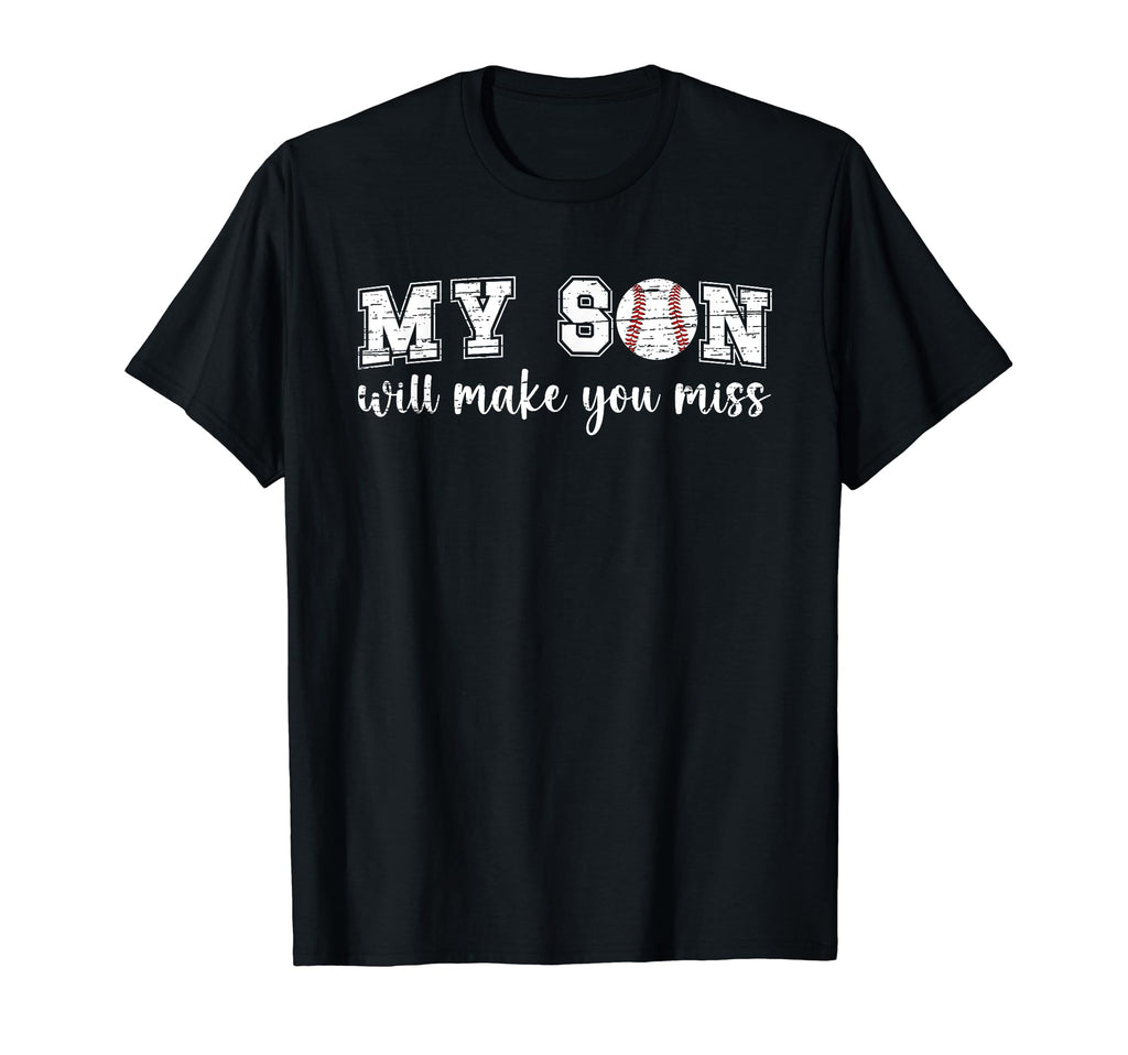 My Son Baseball Pitcher Mom T-Shirt - Fun Novelty Design Men Women - T-Shirt, Sweatshirt, Hoodie