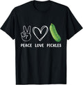 Peace, Love And Pickles Lover - Adult & Kids T-Shirts, Sweatshirts & Hoodies apparel design preview 1