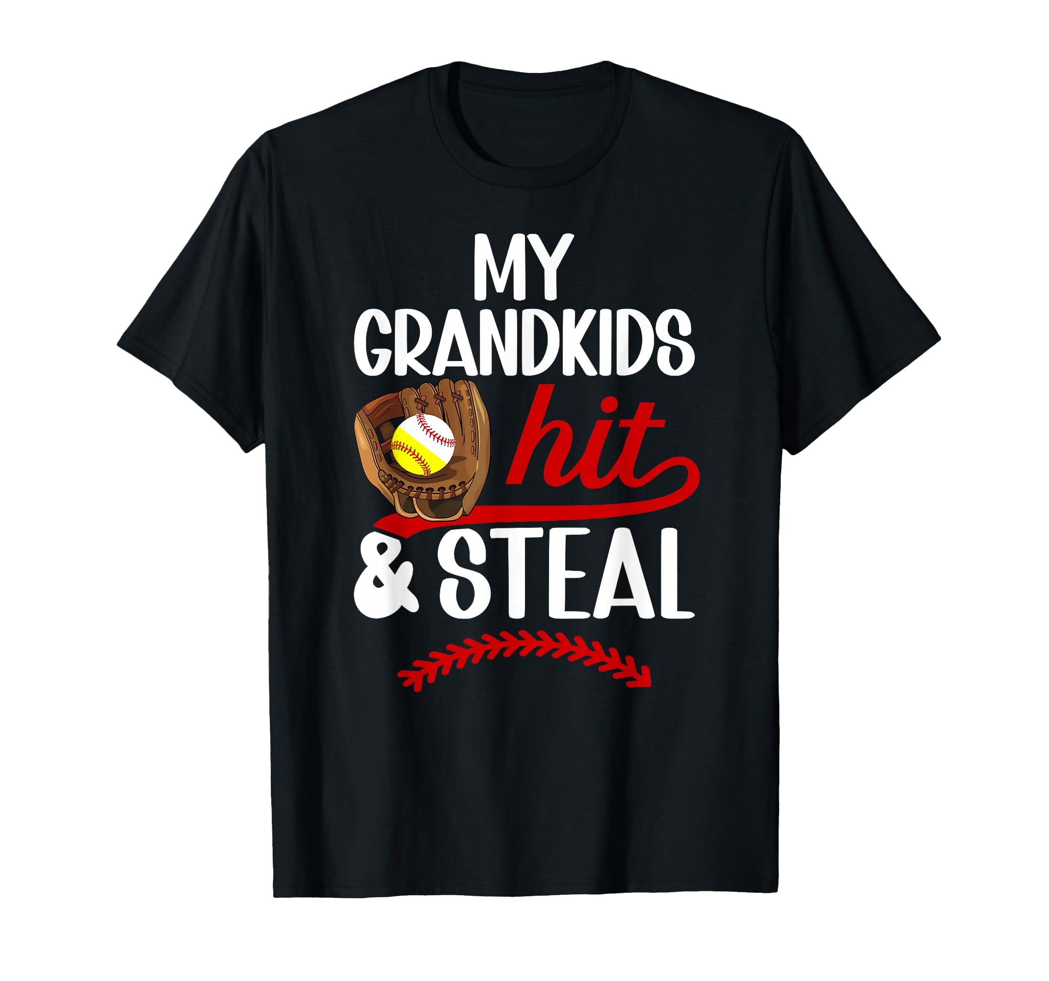 Softball Baseball Grandma Funny T-Shirt - Custom Art Print for Adults - T-Shirt, Sweatshirt, Hoodie