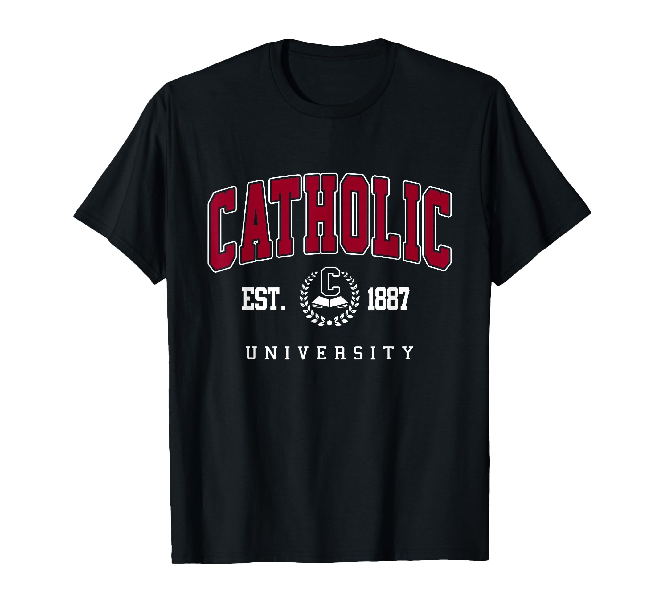 Catholic Varsity Arch Collegiate T-Shirt - Fun Novelty Design Unisex - T-Shirt, Sweatshirt, Hoodie