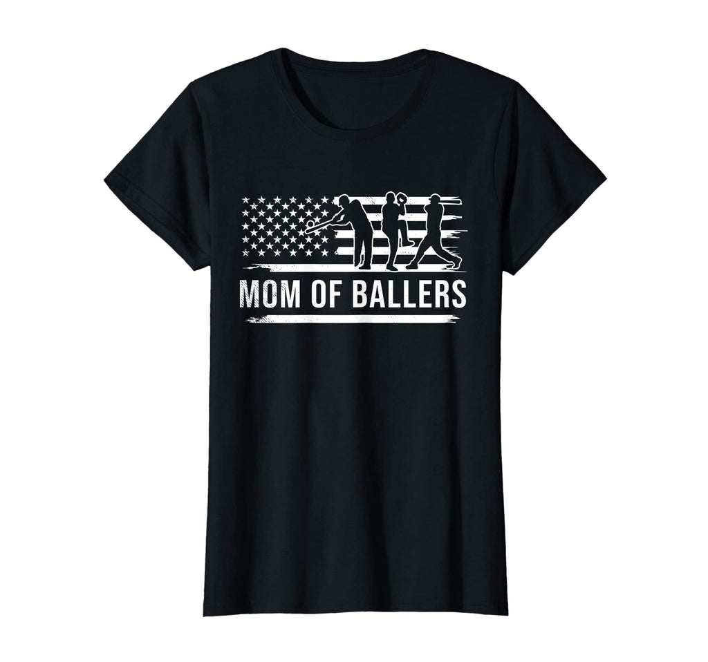Womens Baseball Player Flag Art Mixed T-Shirt - Graphic Print for Adults - T-Shirt, Sweatshirt, Hoodie