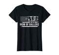 Womens Baseball Player Flag Art Mixed T-Shirt - Graphic Print for Adults - T-Shirt, Sweatshirt, Hoodie
