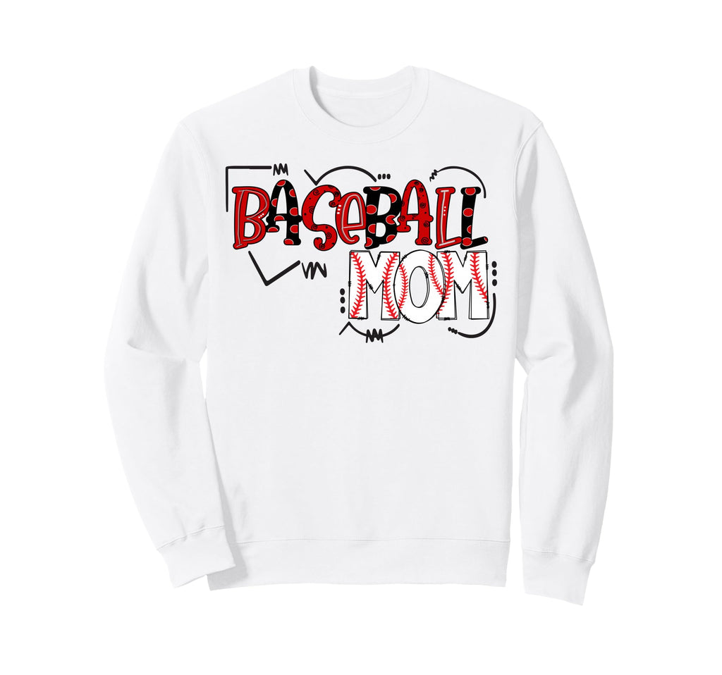 Mom Squad Leopard Baseball Mother Sweatshirt - Fun Novelty Design Unisex - T-Shirt, Sweatshirt, Hoodie