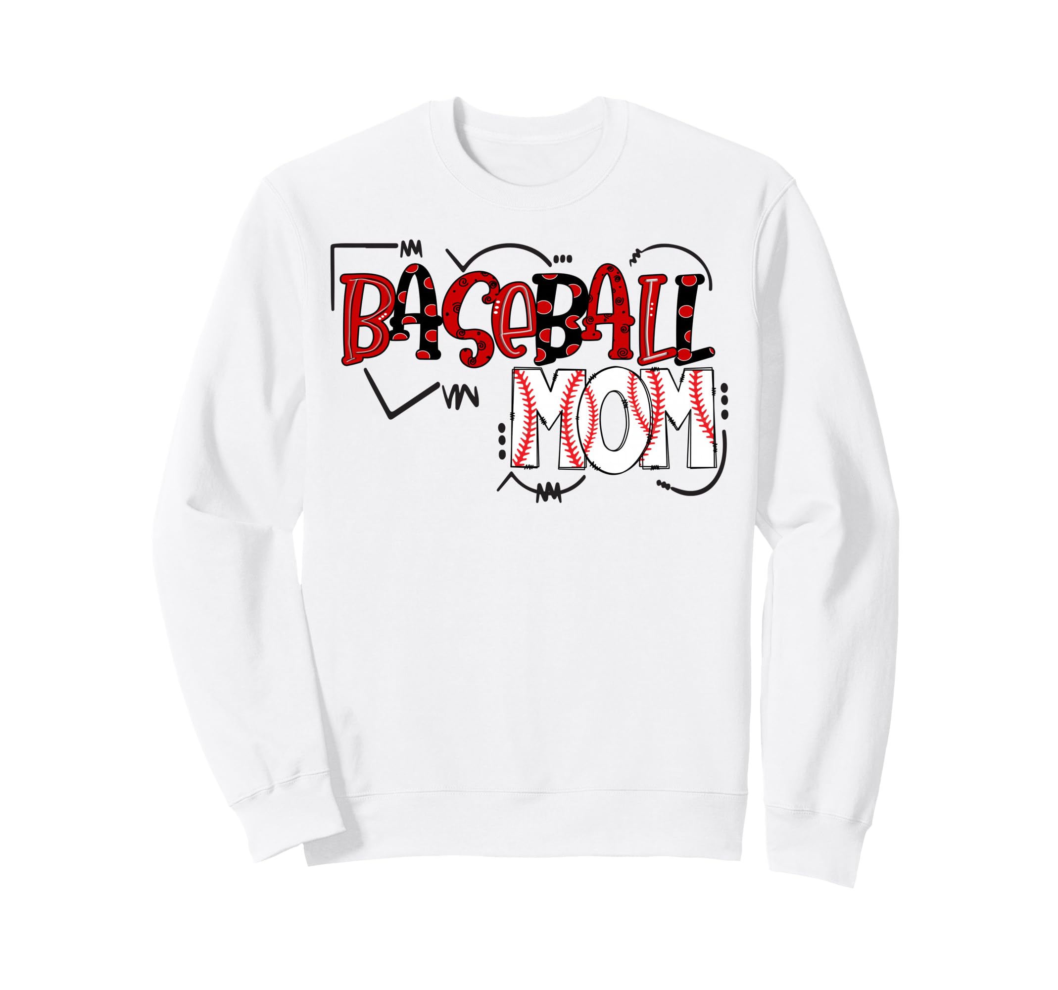 Mom Squad Leopard Baseball Mother Sweatshirt - Fun Novelty Design Unisex - T-Shirt, Sweatshirt, Hoodie