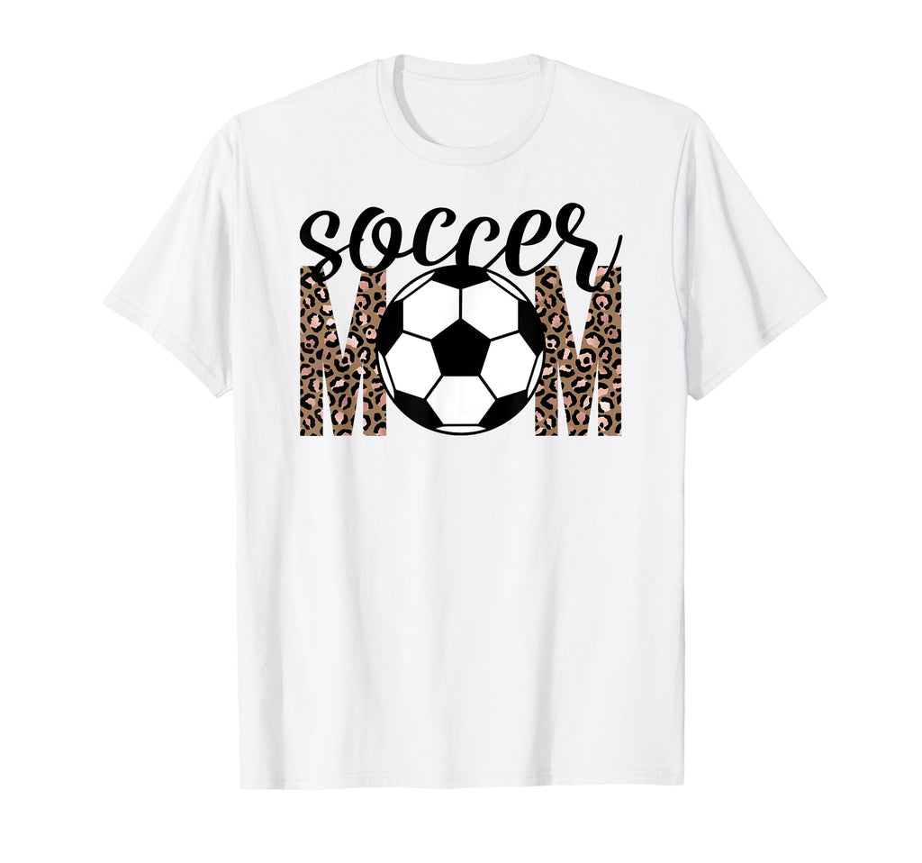 Soccer Mom Trendy Leopard Game Day Mama T-Shirt - Streetwear Style Unisex - T-Shirt, Sweatshirt, Hoodie
