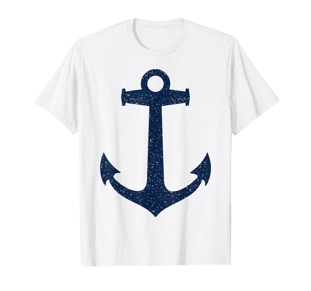 Sailing Ship Boat Nautical Blue Grungy T-Shirt - Unique Graphic for Adults - T-Shirt, Sweatshirt, Hoodie