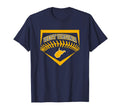 West Virginia Baseball Shield Art T-Shirt - Fun Novelty Design for Adults - T-Shirt, Sweatshirt, Hoodie