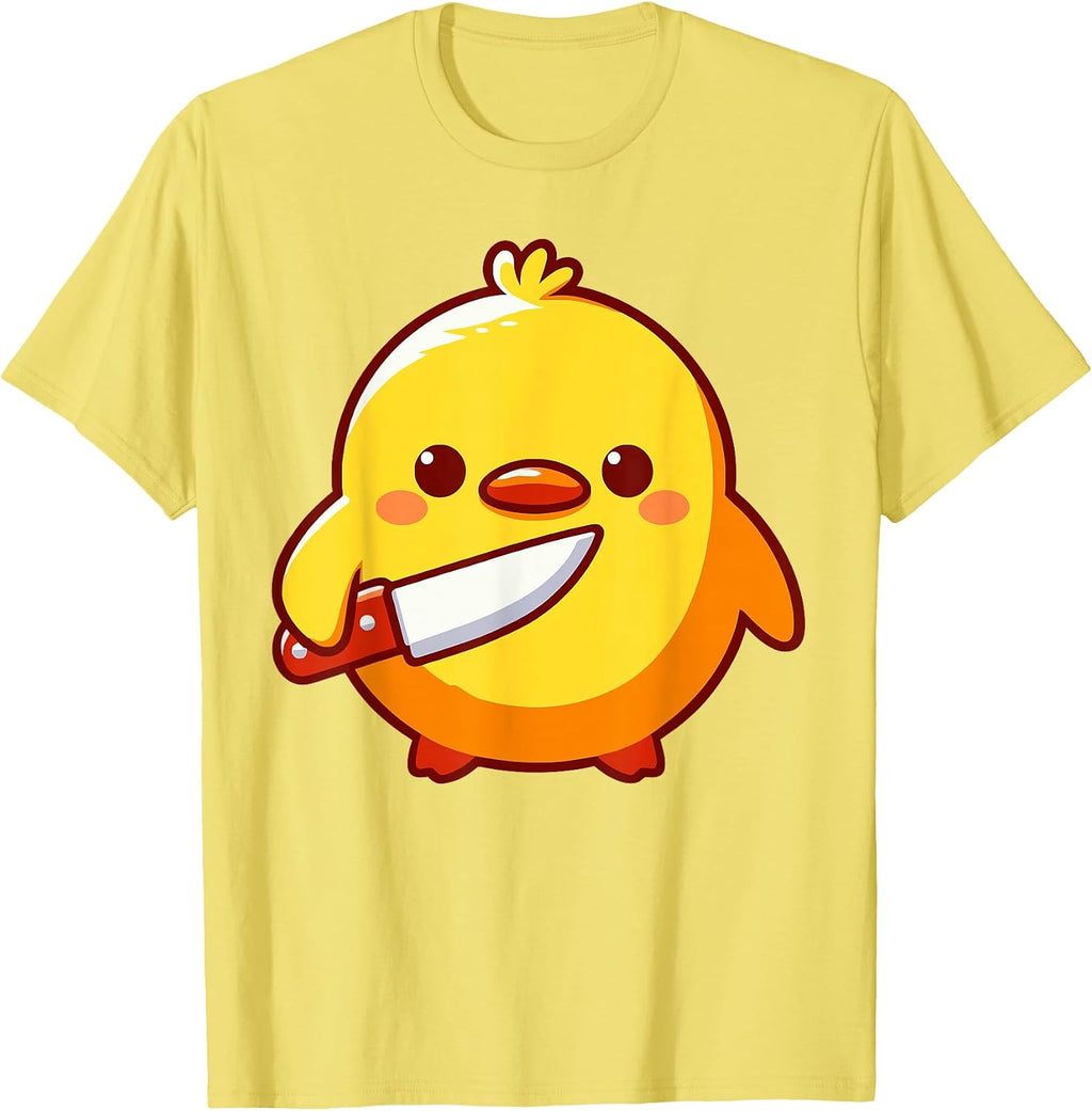 Duck With Knife MEME - Adult & Kids T-Shirts, Sweatshirts & Hoodies apparel design preview 1