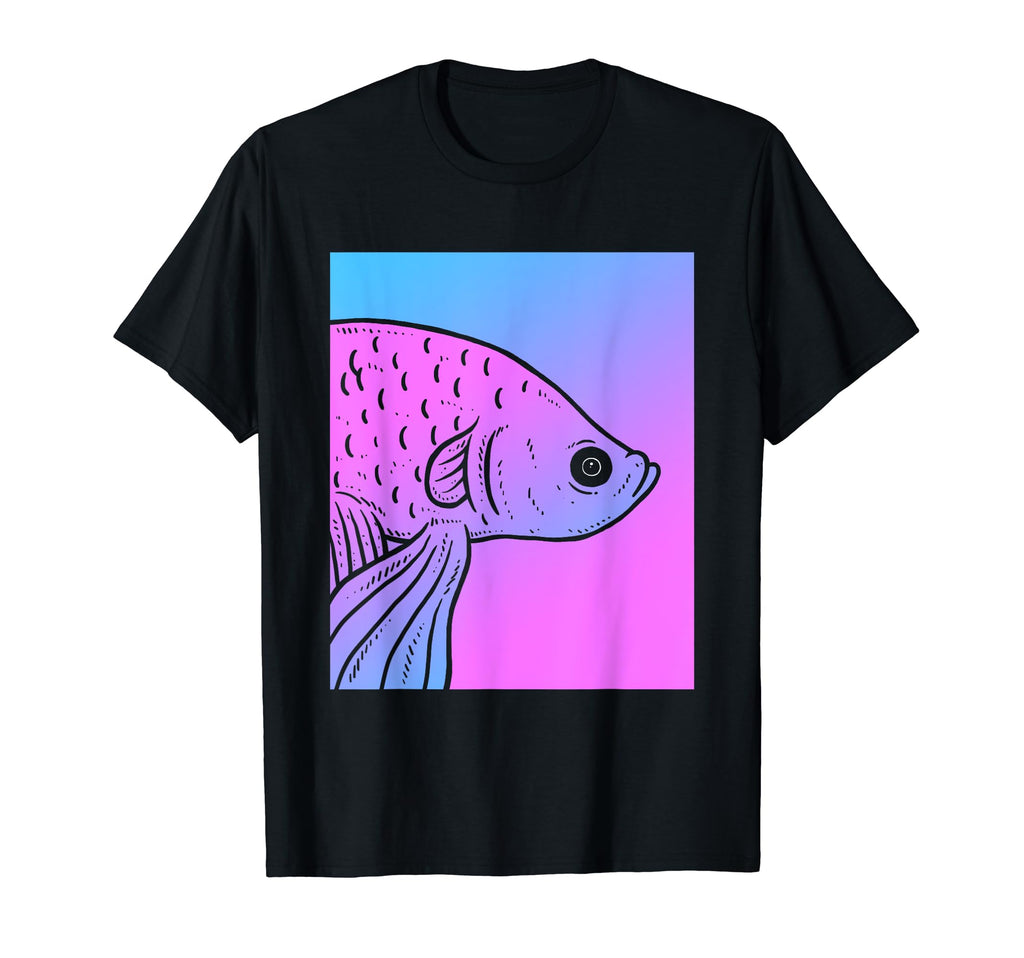 Vaporwave Betta Aesthetic Pastel T-Shirt - Custom Art Print for Adults - T-Shirt, Sweatshirt, Hoodie