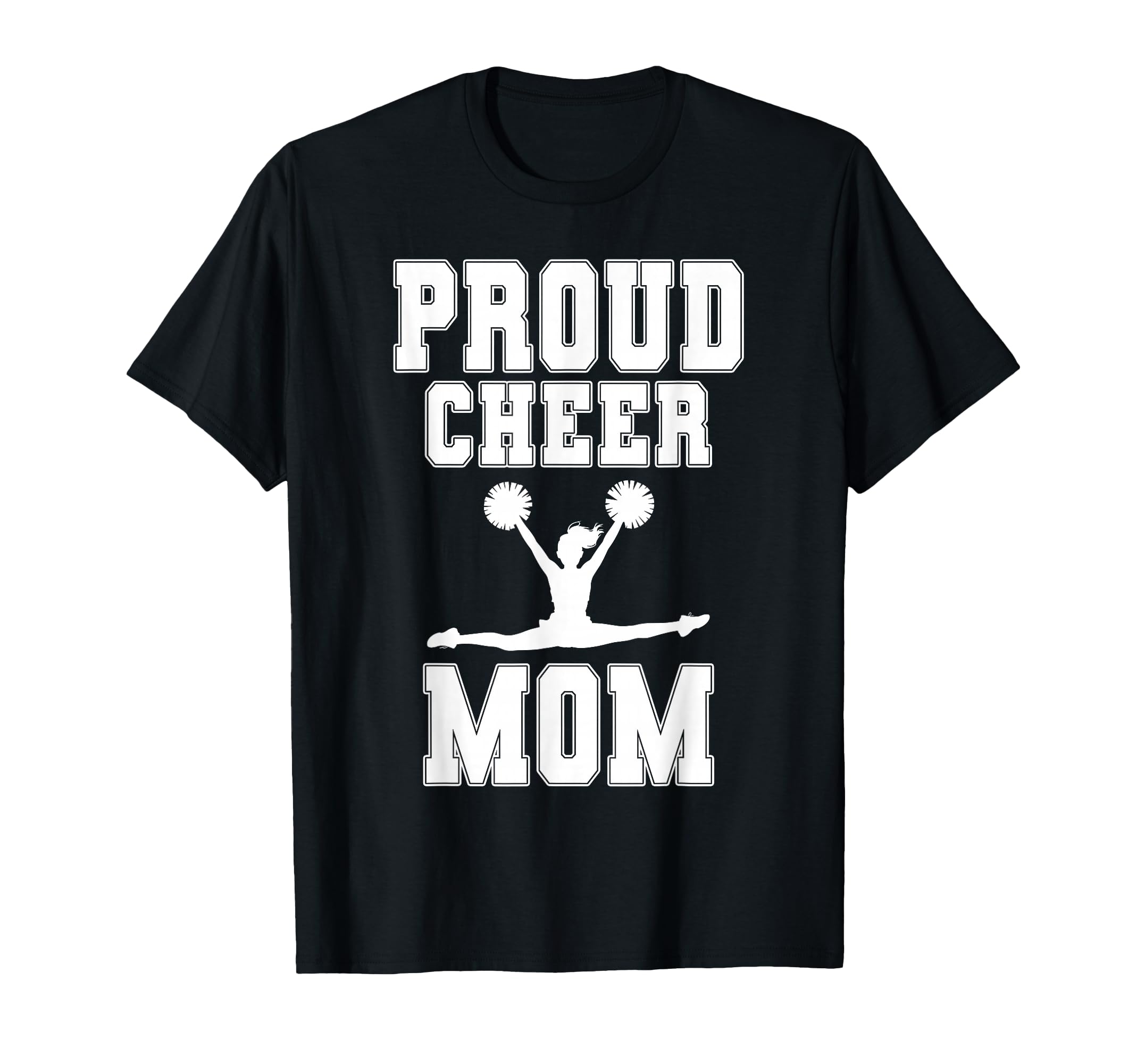 Proud Cheer Mom Game Day Sports T-Shirt - Minimalist Print for Adults - T-Shirt, Sweatshirt, Hoodie