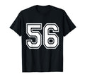 Number 56 Front Back Varsity Sports T-Shirt - Custom Art Print Men Women - T-Shirt, Sweatshirt, Hoodie