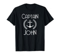 Captain John Personalized Sea Boat T-Shirt - Fun Novelty Design Men Women - T-Shirt, Sweatshirt, Hoodie