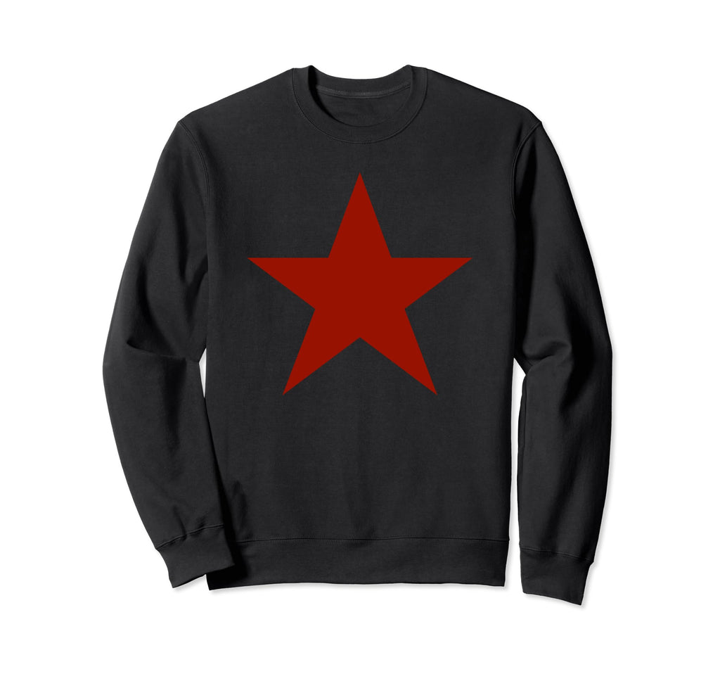 Y2K Red Star Black Front Mcbling Sweatshirt - Unique Graphic Men Women - T-Shirt, Sweatshirt, Hoodie