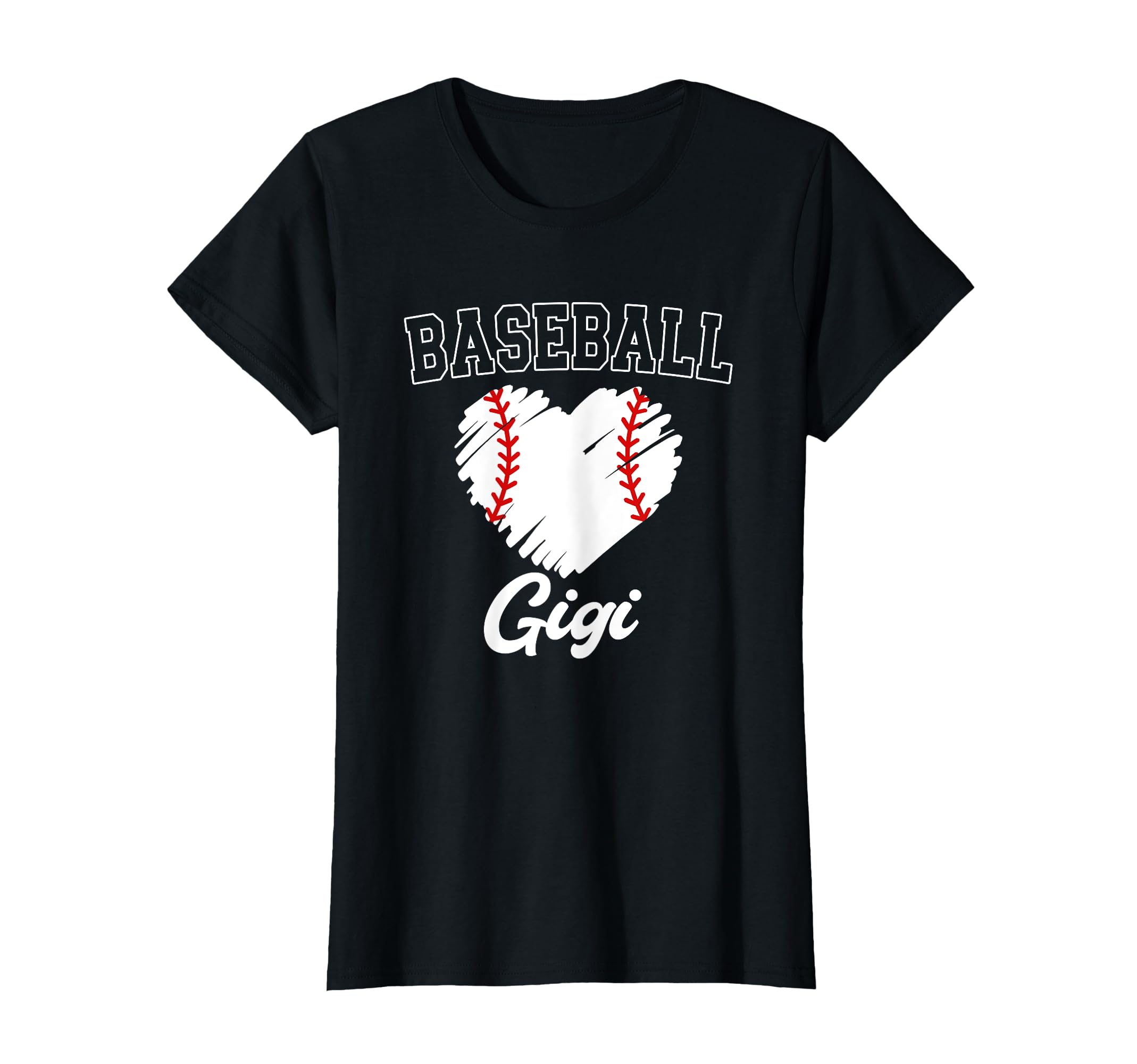 Baseball Gigi Heart Baseball Game Day T-Shirt - Unique Graphic Men Women - T-Shirt, Sweatshirt, Hoodie