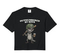 Outnumbered Funny Badger Baseball T-Shirt - Minimalist Print for Adults - T-Shirt, Sweatshirt, Hoodie