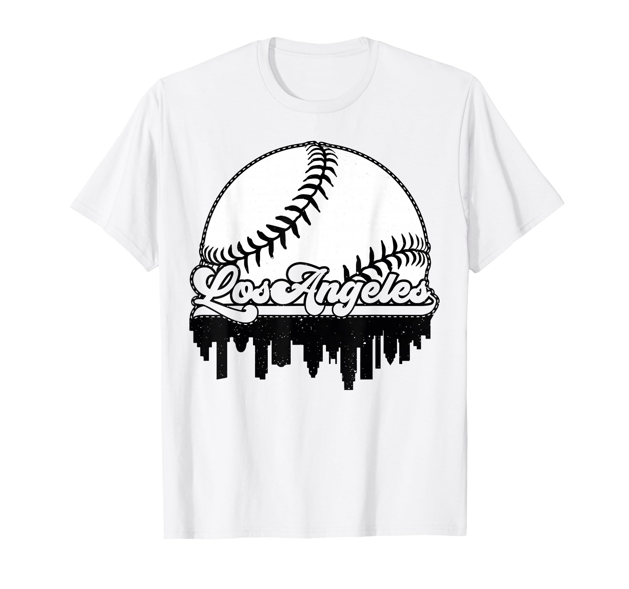 Los Angeles Baseball Distressed T-Shirt - Casual Everyday Wear Men Women - T-Shirt, Sweatshirt, Hoodie