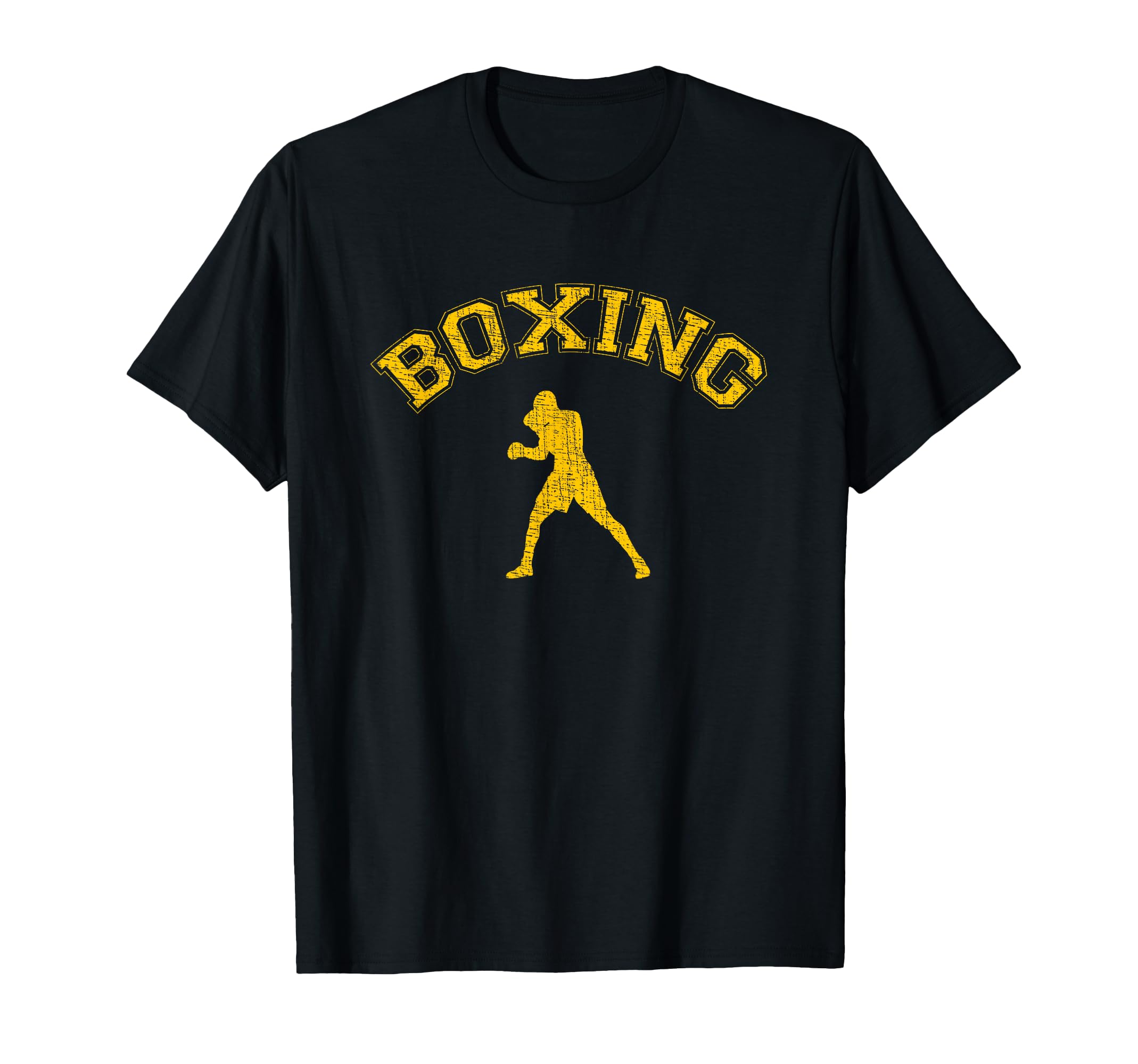 College Boxing Distressed T-Shirt - Trendy Graphic for Adults - T-Shirt, Sweatshirt, Hoodie