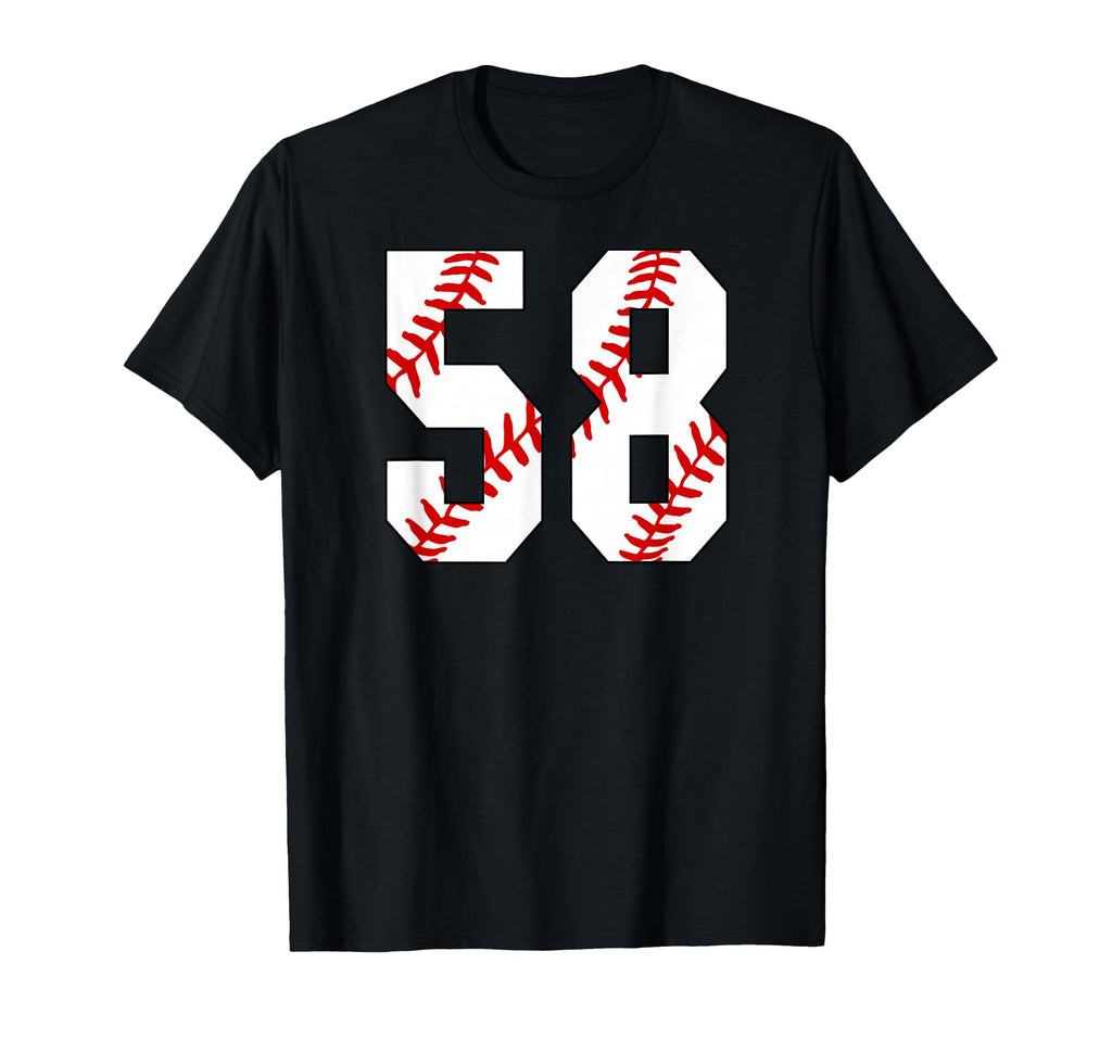 Baseball Mom 58 Jersey Baseball T-Shirt - Fun Novelty Design Unisex - T-Shirt, Sweatshirt, Hoodie
