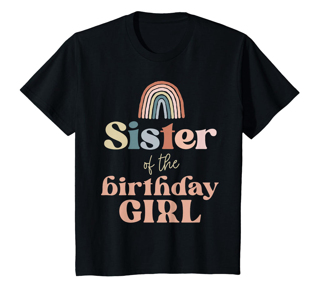 Sister Birthday Boho Rainbow Party T-Shirt - Custom Art Print for Adults - T-Shirt, Sweatshirt, Hoodie
