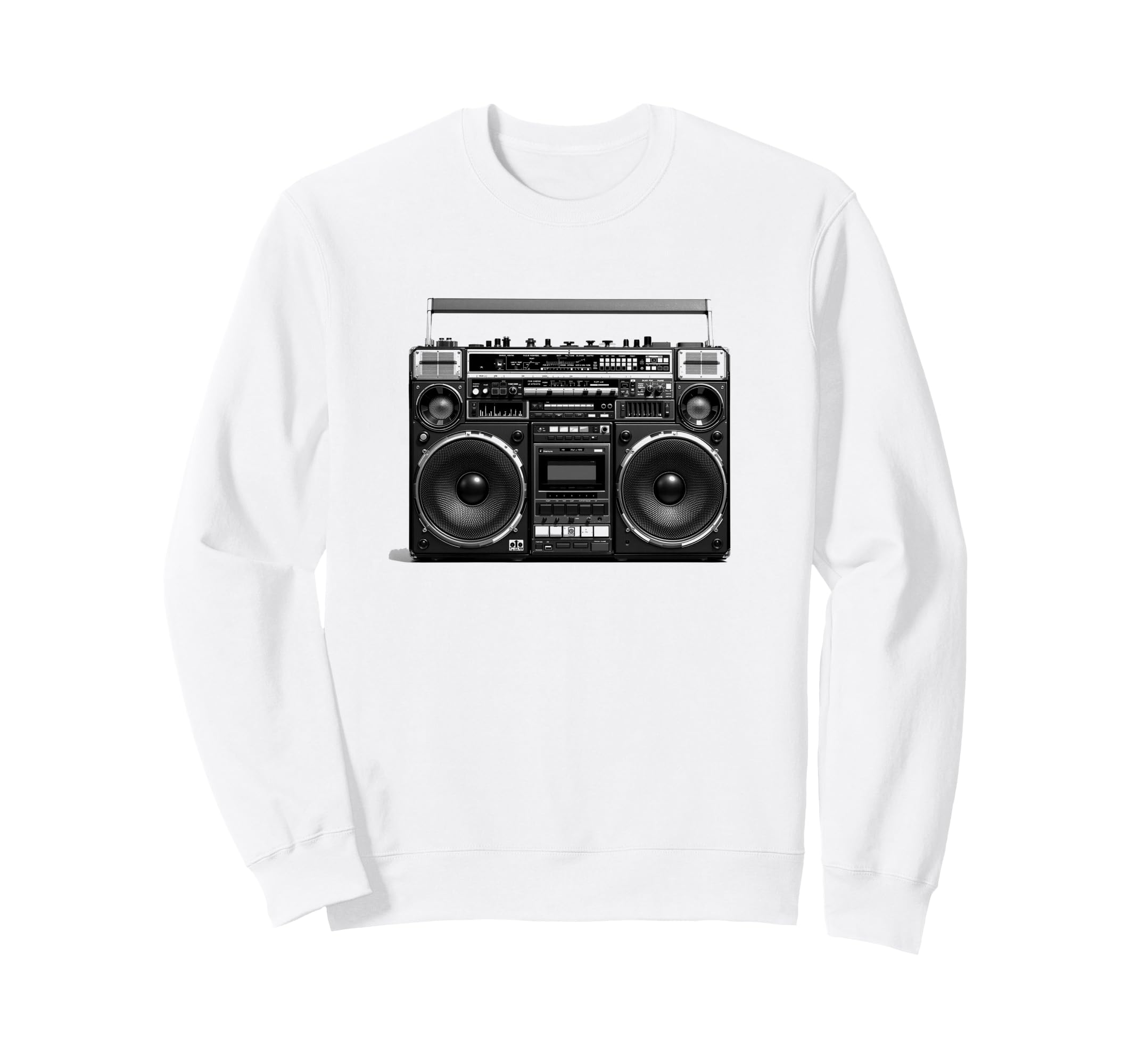Boom Box 80S 90S Ghetto Blaster Sweatshirt - Graphic Print Men Women - T-Shirt, Sweatshirt, Hoodie