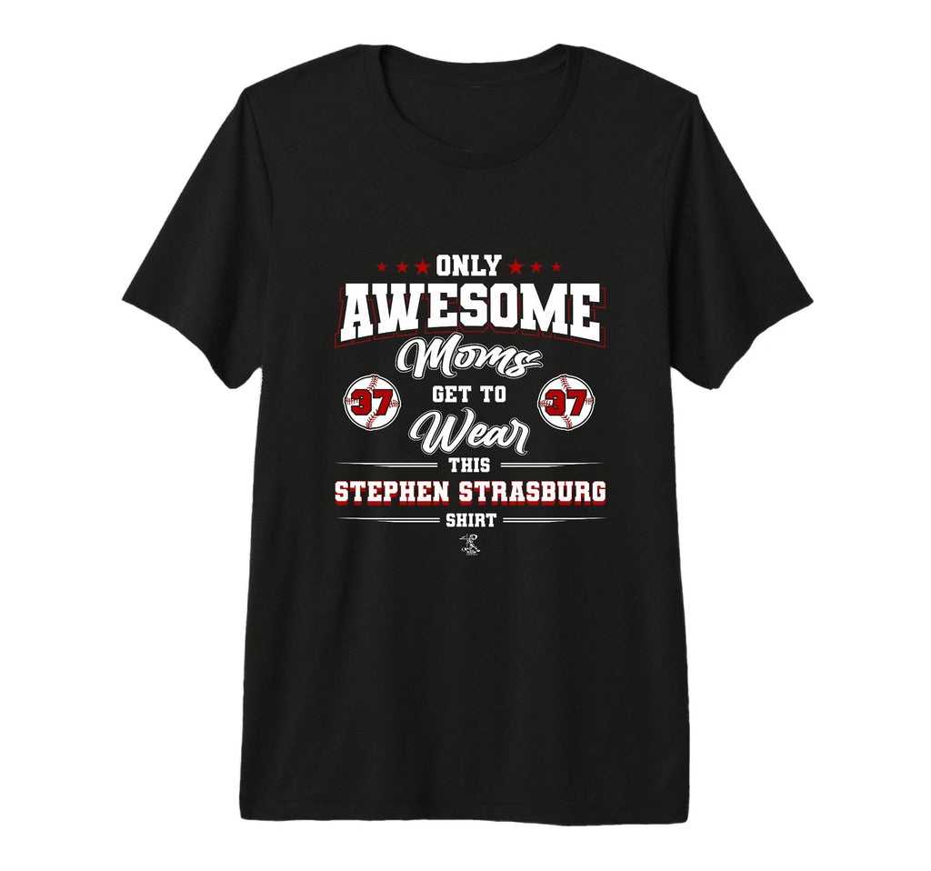 Stephen Strasburg Awesome Moms Tri Blend T-Shirt - Unique Graphic Unisex - T-Shirt, Sweatshirt, Hoodie