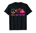 Pottery Ceramics Artist Tie Dye Peace T-Shirt - Unique Graphic for Adults - T-Shirt, Sweatshirt, Hoodie